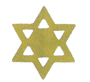 Gold Star of David Confetti